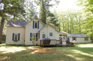 Northside of home and the deck