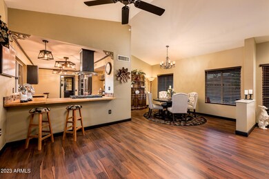 Family Room Open to Dining Room