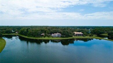 Aerial view looking across the  Lake.