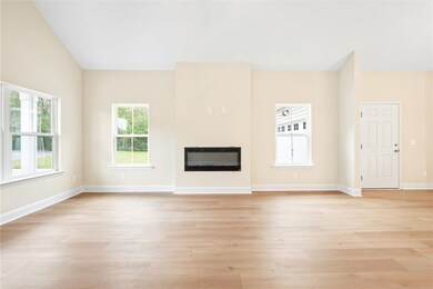 Austin floorplan with 3 bedrooms and 2 full baths.