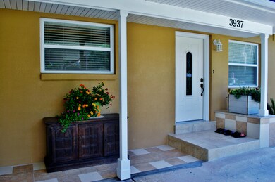 Tiled Covered Front Entry