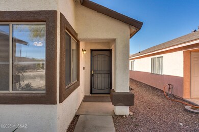 Front door with security screen