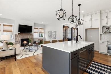 Great open floor plan and center island.