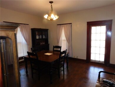 Formal dining room is off the kitchen; it adjoins 