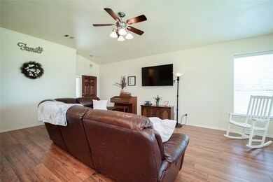 Another view of the living room from the kitchen