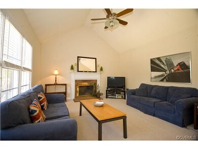 Family Room, gas-log fireplace, wired for surround