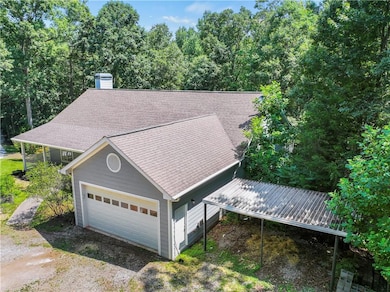 View from above of property