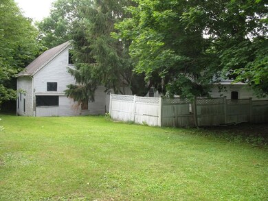 Back yard view - barn to the left.
