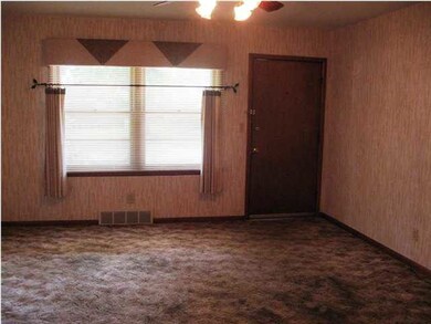 Looking from dining area to living room.