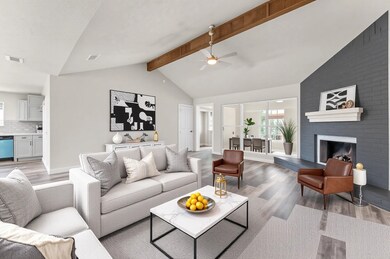 virtually staged picture of the living room