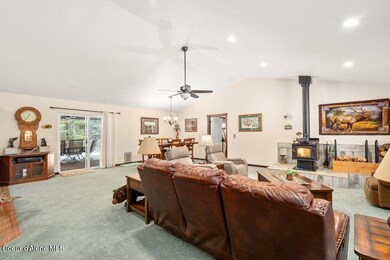 Open concept living dining