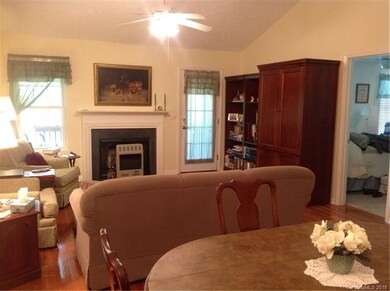 Dining/Living area looking into Master Bedroom