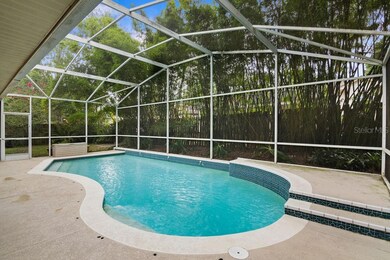 Spacious screen enclosed salt water pool and cover
