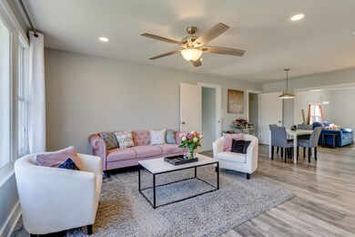 Light filled open floor plan