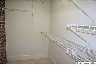 spacious walk in closet
