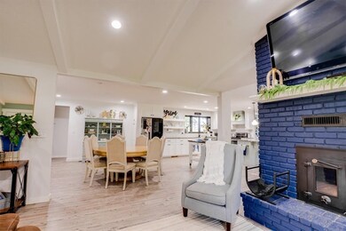 Living Room facing Dining/Kitchen