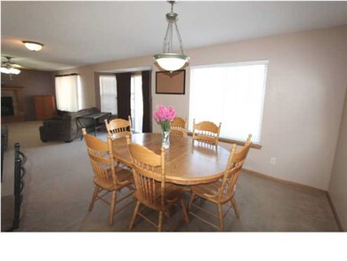 Hard to find open floor plan in a 2 story home.