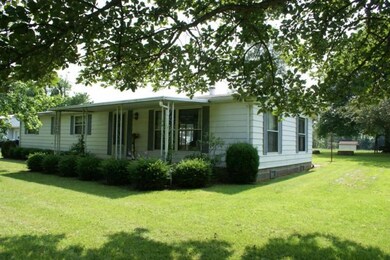 2) side view of house