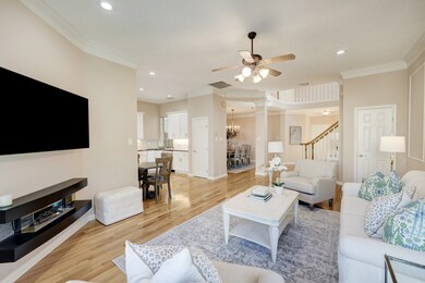Living room is open to the kitchen and breakfast r