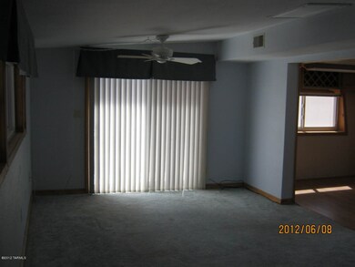 Living area from master bedroom door.