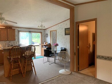 View of kitchen from living room.