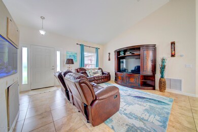 living room & front door