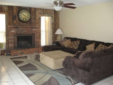 Family room w/ fire place