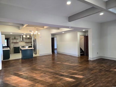 Open concept living/dining/kitchen
