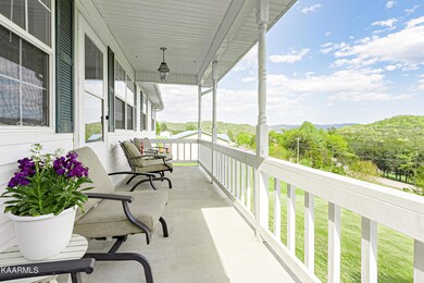 Large covered porch