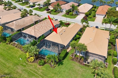 Bird's eye view with a residential view
