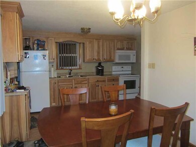 Kitchen. Open dining area off the kitchen.