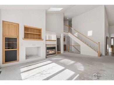 Living room with built-in storage