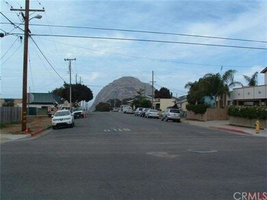 Looking down Dunes St toward Morro Rock.
