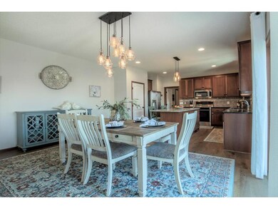 Dining area offers abundant natural light and upgr
