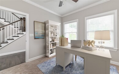 First floor office or 5th bedroom with attached fu