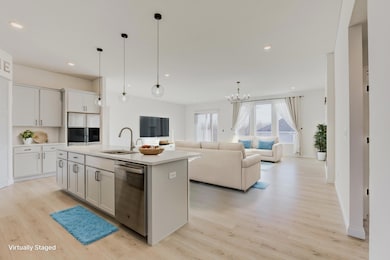 View of kitchen/living/breakfast