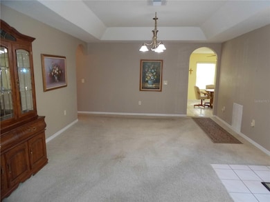 Dining Room with Tray Ceiling