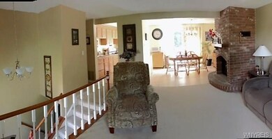 View from living room into kitchen/dining area, st