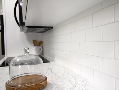 Subway tile backsplash