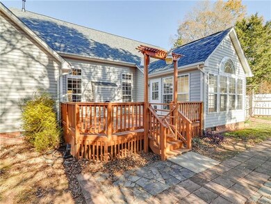 Back deck.  Look - a doggy door!