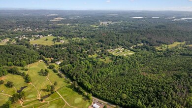 Aerial overview of property's location featuring a forest