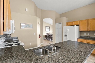 Kitchen with beautiful granite countertops