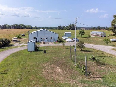 circle drive and shop with tons of storage