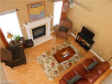 Living Room. The view from the cat walk.