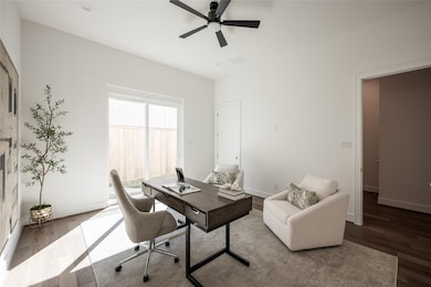 A sleek, modern workspace designed with seamless i