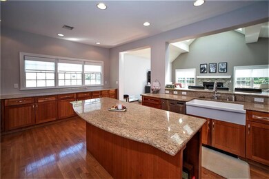 Kitchen with island