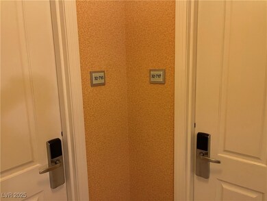 Room details with wallpapered walls