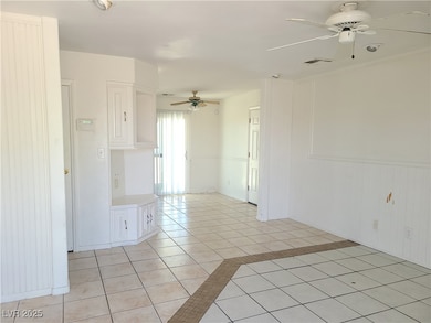 Easy clean tile floors in the main living area!