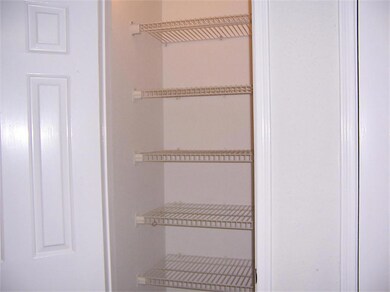 Kitchen even has this closet pantry, clean and rea