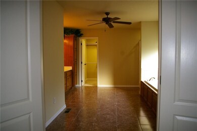 Master bath with Jacuzzi tub.